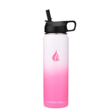 White/Pink 24oz Wide