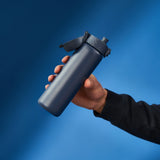 Leak Proof Slim Thermal Steel Water Bottle, Insulated, Ash Navy, 17oz