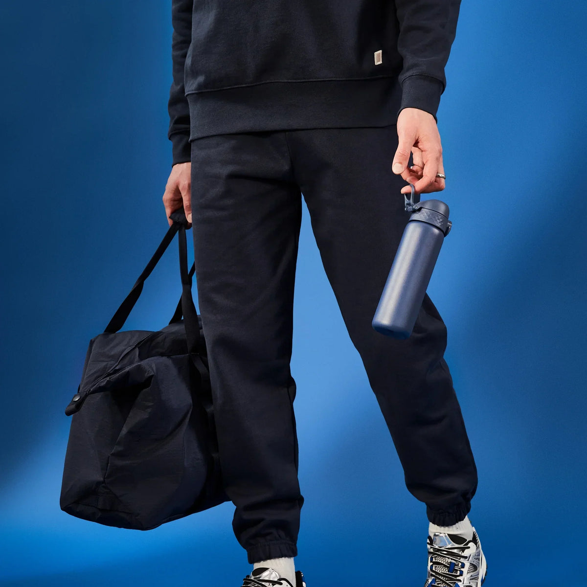 Leak Proof Slim Thermal Steel Water Bottle, Insulated, Ash Navy, 17oz