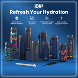 Leak Proof Water Bottle, Stainless Steel, Ash Navy, 40oz