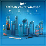 Leak Proof Slim Thermal Steel Water Bottle, Insulated, Blue, 17oz