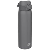 Leak Proof Slim Water Bottle, Stainless Steel, Gray, 20oz