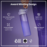 Leak Proof Slim Water Bottle, Recyclon, Light Purple, 18oz