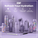 Leak Proof Slim Water Bottle, Recyclon, Light Purple, 18oz
