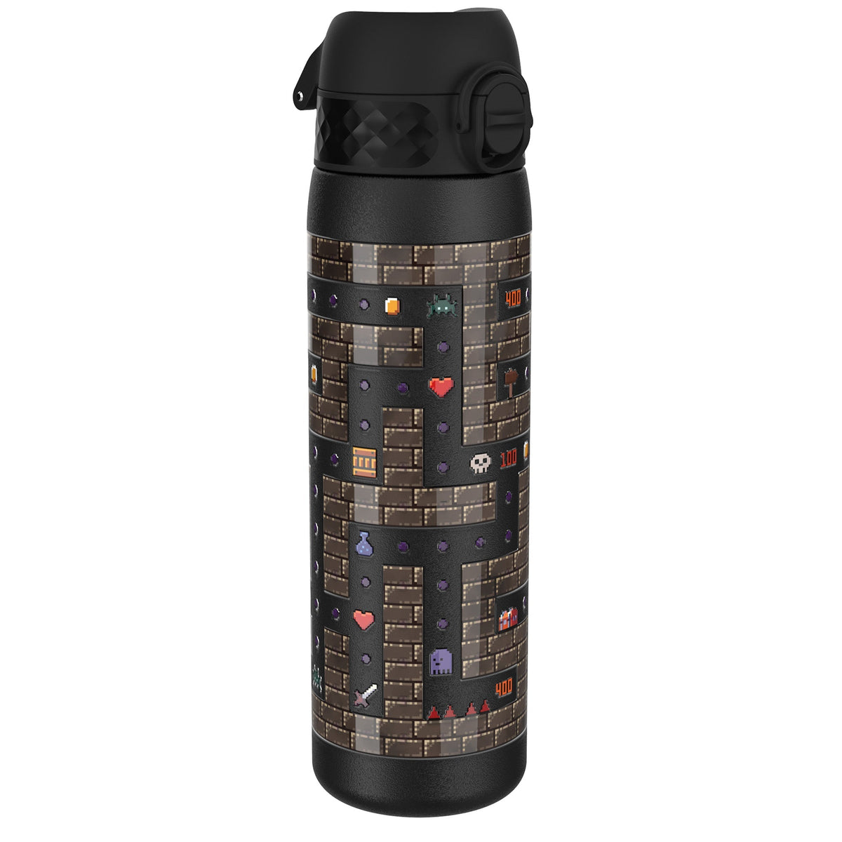 Leak Proof Slim Water Bottle, Stainless Steel, Gamer, 20oz