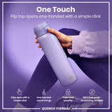 Leak Proof Thermal Water Bottle, Insulated, Light Purple, 31oz