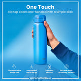 Leak Proof Thermal Water Bottle, Insulated, Blue, 31oz