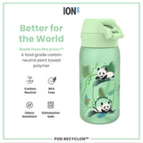 Leak Proof Kids' Water Bottle, Recyclon, Pandas, 12oz