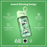 Leak Proof Kids' Water Bottle, Recyclon, Pandas, 12oz