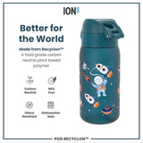 Leak Proof Kids Water Bottle, Recyclon, Space, 12oz