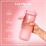Bottle, Recyclon, Rose Quartz, 24oz