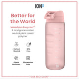 Bottle, Recyclon, Rose Quartz, 24oz