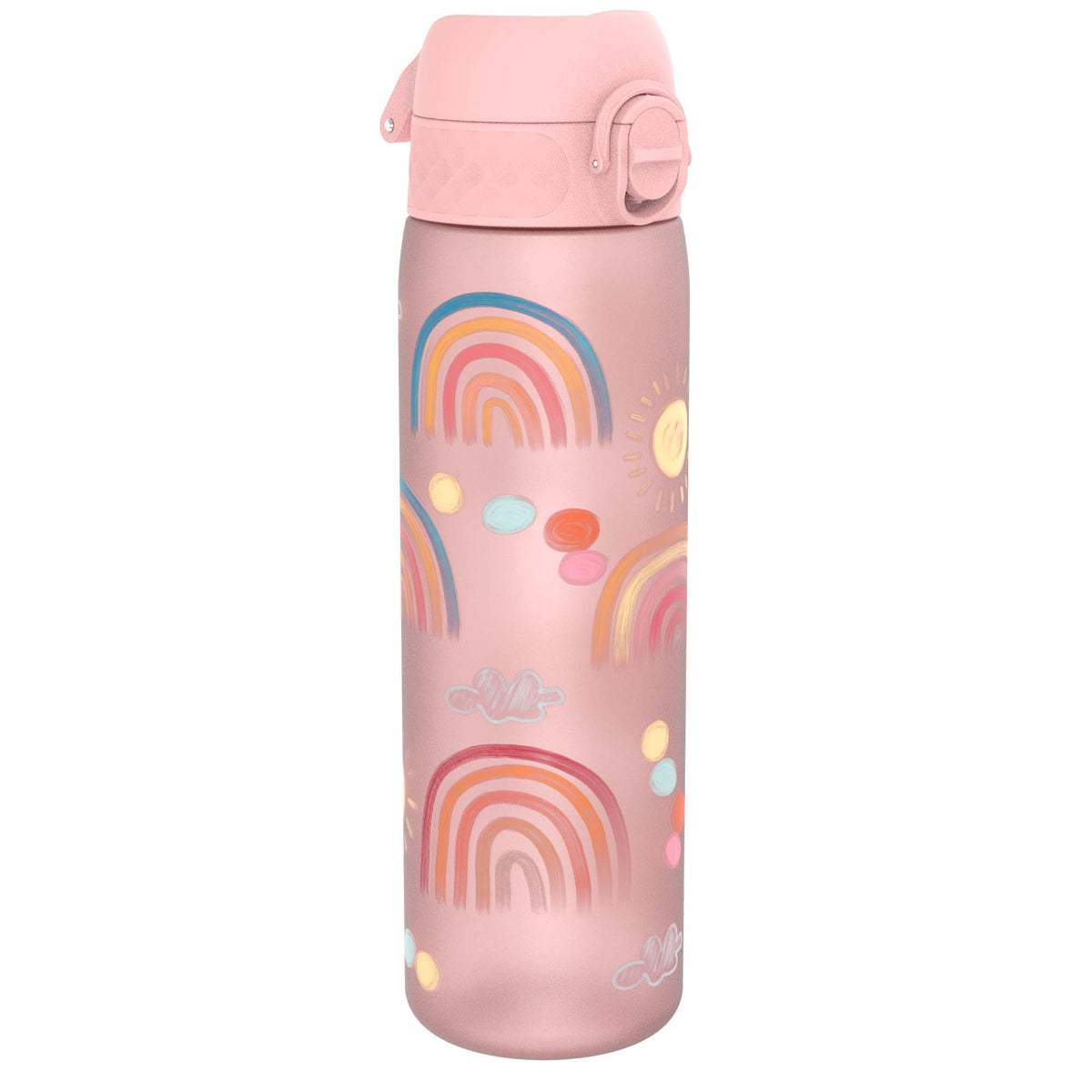 Leak Proof Slim Water Bottle, Recyclon, Rainbows, 18oz
