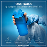 Leak Proof Kids Water Bottle, Recyclon, Blue, 12oz