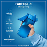 Leak Proof Kids Water Bottle, Recyclon, Blue, 12oz