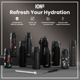 Leak Proof Slim Water Bottle, Recyclon, Black, 18oz