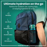 Bottle, Recyclon, Aqua, 24oz