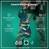 Leak Proof Slim Water Bottle, Recyclon, Camouflage, 18oz