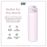 Leak Proof Slim Water Bottle, Stainless Steel, Lilac Dusk, 20oz