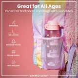 Leak Proof Slim Water Bottle, Recyclon, Unicorn Rainbows, 18oz
