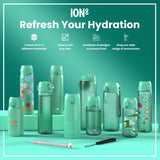 Leak Proof Slim Water Bottle, Stainless Steel, Teal, 20oz