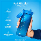 Bottle, Recyclon, Blue, 24oz