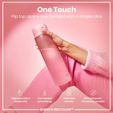 Leak Proof Water Bottle, Recyclon, Rose Quartz, 34oz