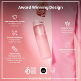 Leak Proof Water Bottle, Recyclon, Rose Quartz, 34oz