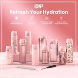 Leak Proof Water Bottle, Recyclon, Rose Quartz, 34oz