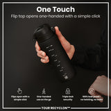 Bottle, Recyclon, Black, 24oz