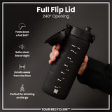 Bottle, Recyclon, Black, 24oz