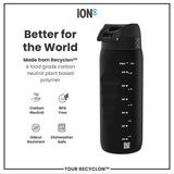 Bottle, Recyclon, Black, 24oz