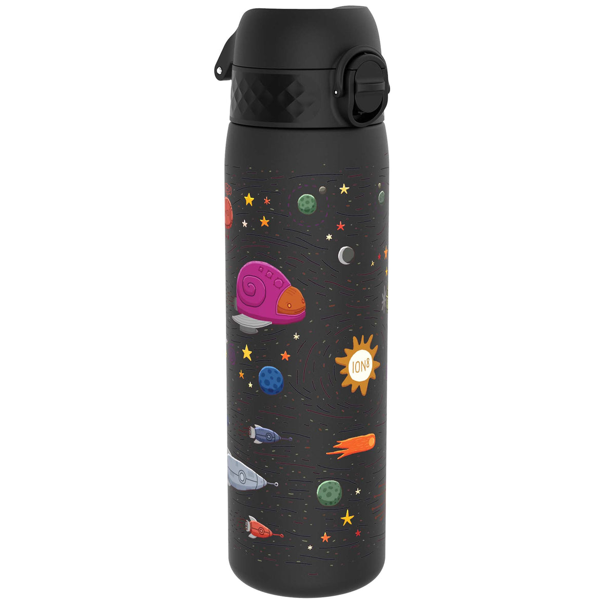 Leak Proof Slim Water Bottle, Recyclon, Spaceships, 18oz