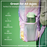 Leak Proof Slim Water Bottle, Recyclon, Surf Green, 18oz