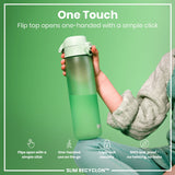 Leak Proof Slim Water Bottle, Recyclon, Surf Green, 18oz