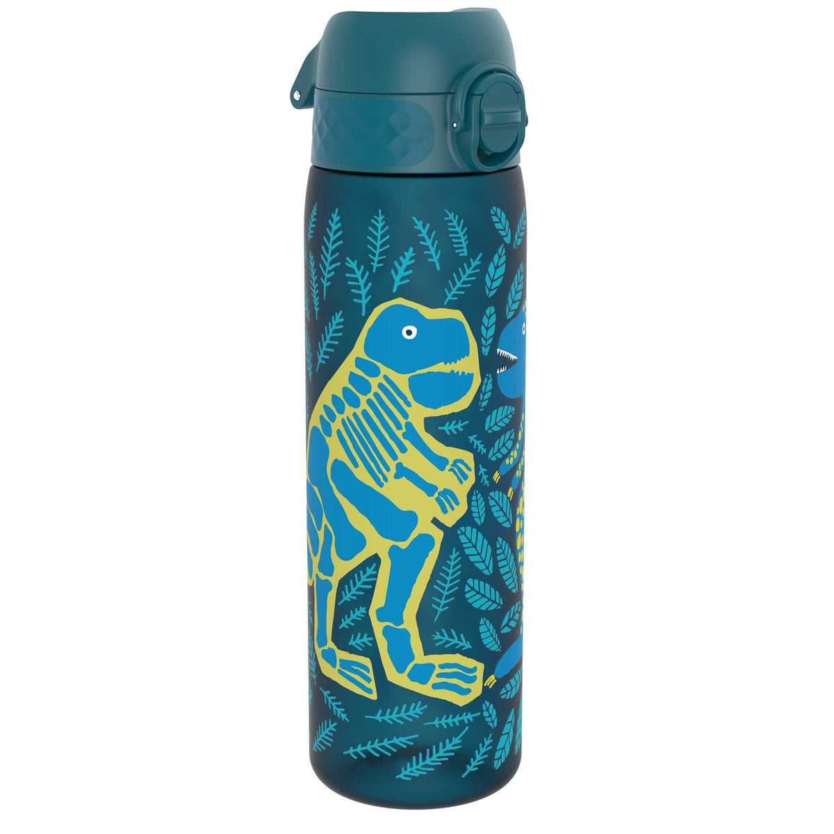 Leak Proof Slim Water Bottle, Recyclon, Dinosaurs, 18oz