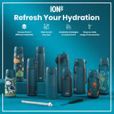 Leak Proof Slim Water Bottle, Recyclon, Dinosaurs, 18oz