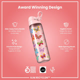 Leak Proof Slim Water Bottle, Recyclon, Butterfly, 18oz