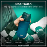 Leak Proof Kids Water Bottle, Recyclon, Aqua, 12oz