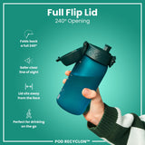 Leak Proof Kids Water Bottle, Recyclon, Aqua, 12oz