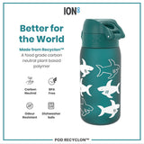 Leak Proof Kids Water Bottle, Recyclon, Shark, 12oz