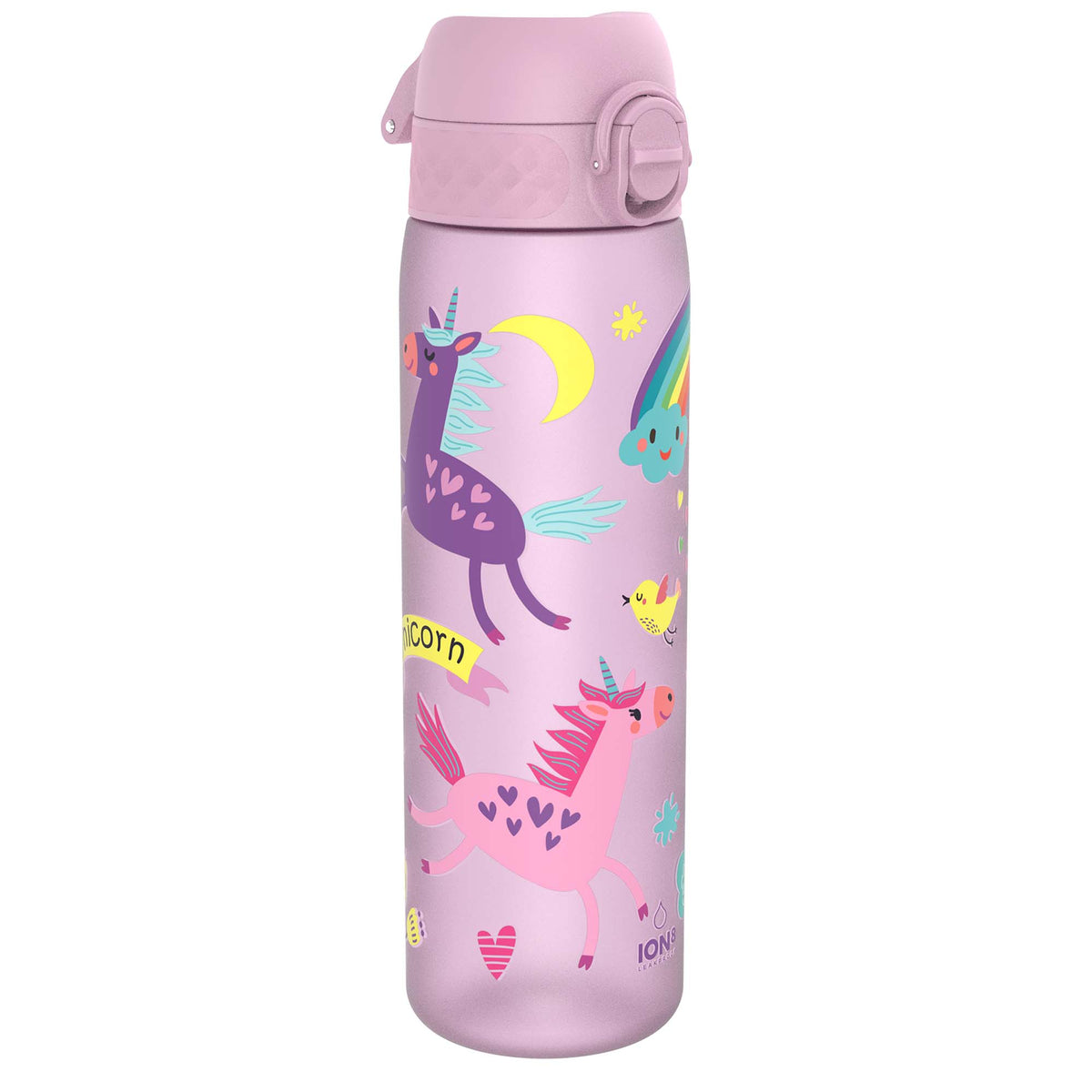 Leak Proof Slim Water Bottle, Recyclon, Unicorns, 18oz