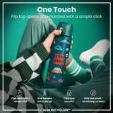 Leak Proof Slim Water Bottle, Recyclon, Automobile, 18oz