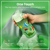 Leak Proof Kids Water Bottle, Recyclon, Dinosaur, 12oz
