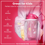 Leak Proof Kids Water Bottle, Stainless Steel, Princess, 13oz