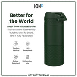 Insulated Steel, Travel Mug, Dark Green, 12oz