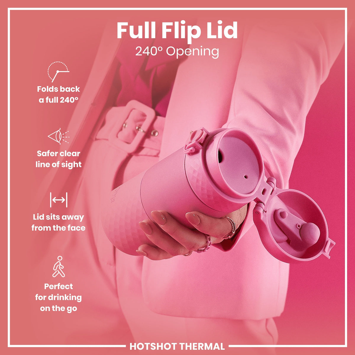 Insulated Steel, Travel Mug, Rose Bloom, 12oz