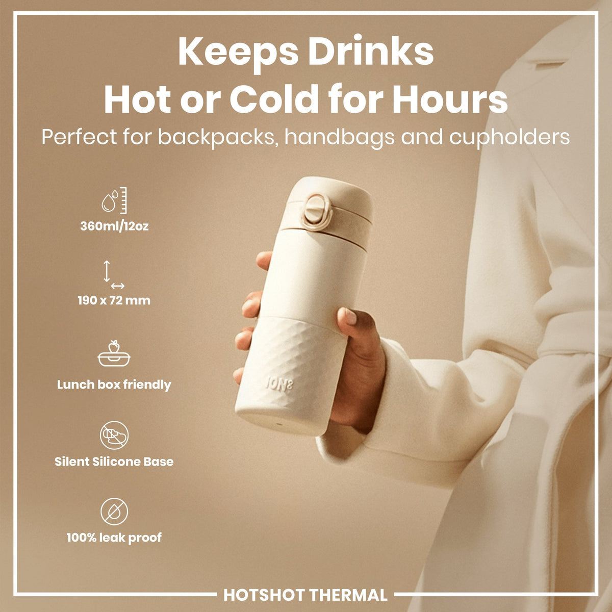 Insulated Steel, Travel Mug, Tuberose, 12oz