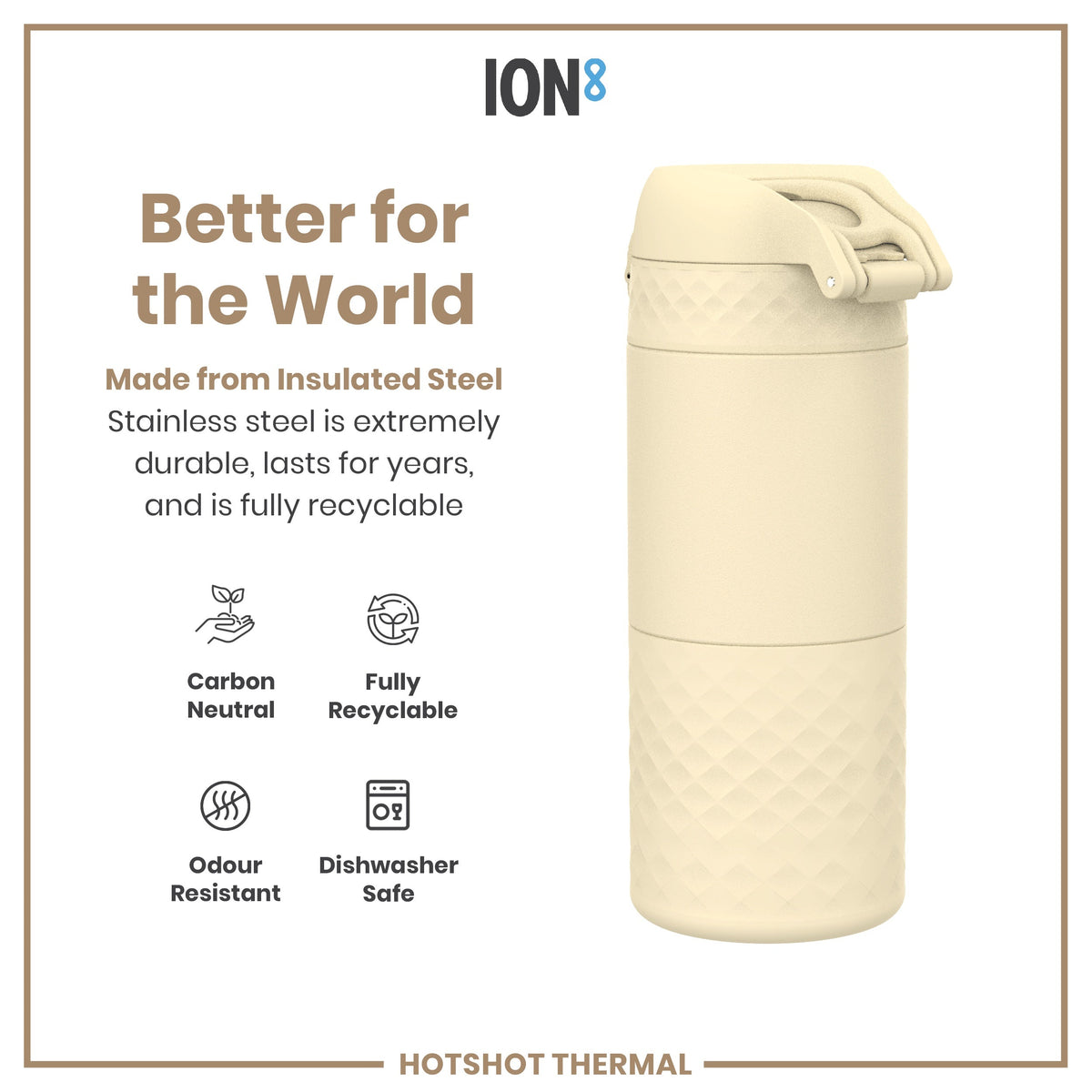 Insulated Steel, Travel Mug, Tuberose, 12oz
