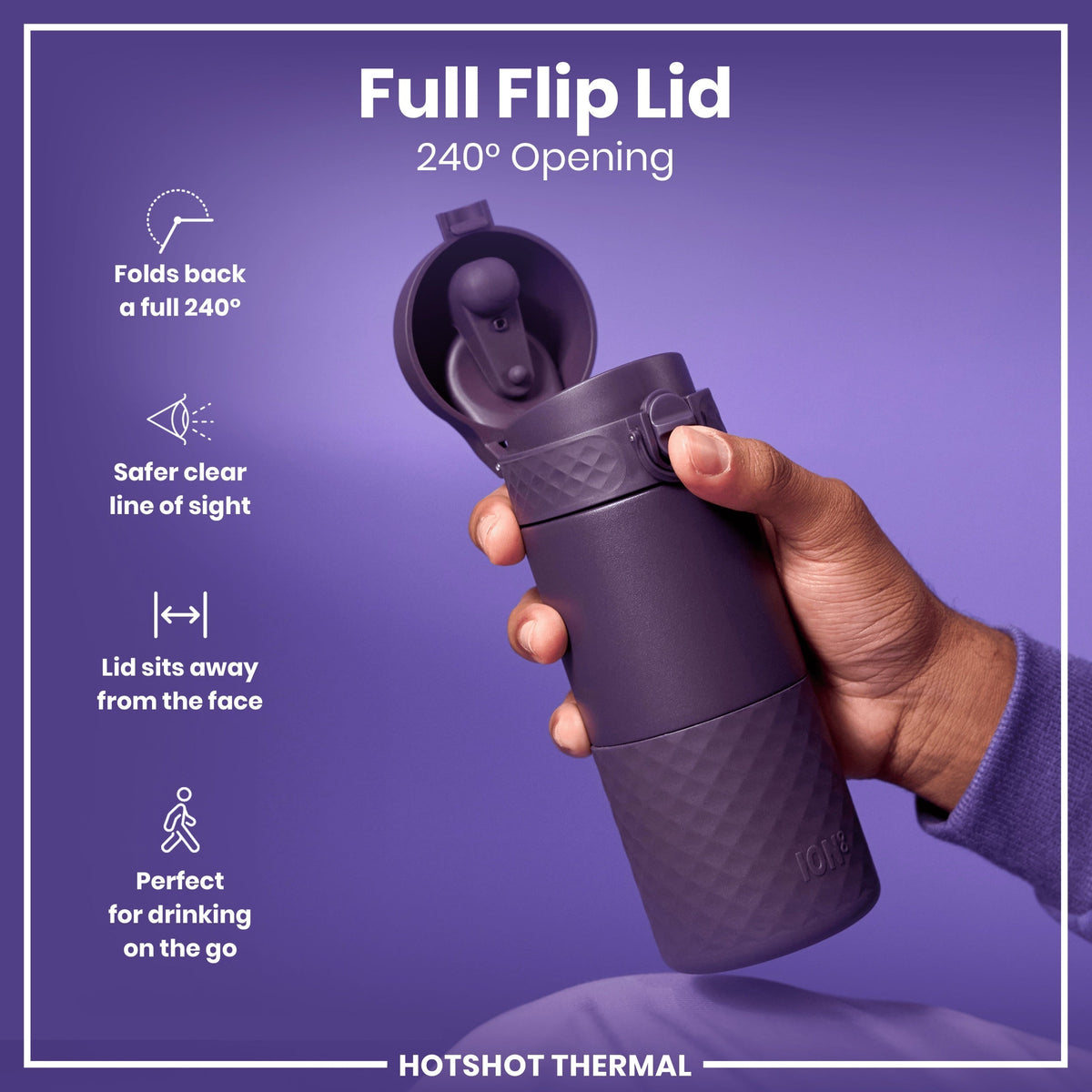 Insulated Steel, Travel Mug, Blackberry, 12oz